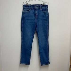OLD NAVY Vintage Slim high rise Blue Denim Jeans with secret smooth pockets 8